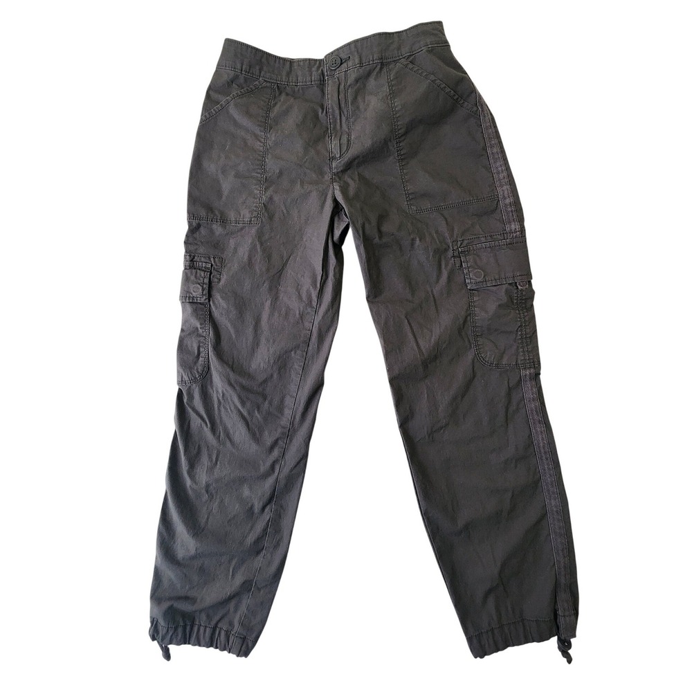Social Standard by Sanctuary Womens Cargo Pants Gray XS Utility Drawstring Hem